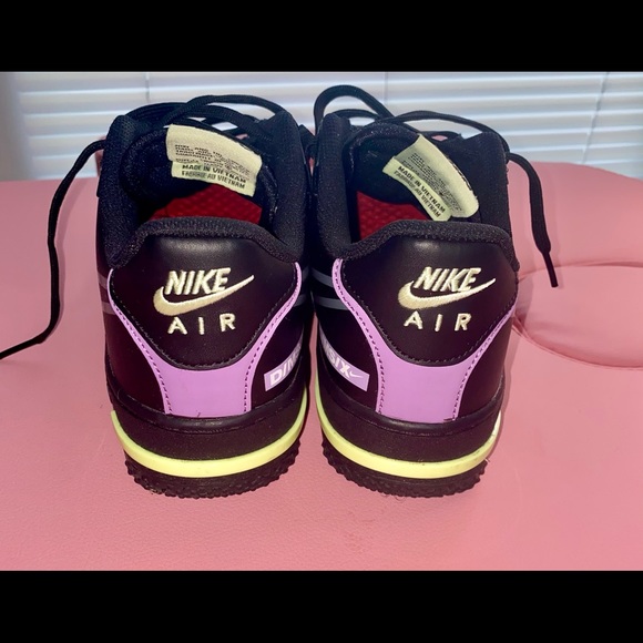 Air Force 1 React Black Violet Star Barely Volt - Picture 3 of 4
